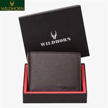 WILDHORN Nepal® RFID Protected Premium Leather Brown Wallet for Men (WH 2080 Dark Brown)