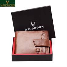 WildHorn Nepal 100% Genuine Soft Leather Tan Men's Wallet (WH272 TAN Crunch White Stiching)