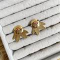 Gold-polished Laligurans Studs by Collection de Euphoria