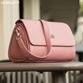 New Premium Leather Shoulder Side Bag for Women by Humanfit (#1532) - Pink