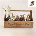 Mother's Day Wooden Carrier with Dry Nuts