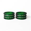 Emerald Grace Glass Bangles Set