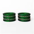 Heritage Green Glass Bangles Set