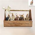 Father's Day Wooden Carrier with Dry Nuts