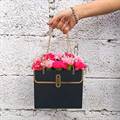 Soft & Sunset Pink Carnations in Paper Tote