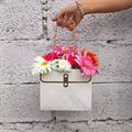 Gerbera & Carnations Medley in Paper Tote