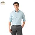 Arrow Men's Mint Green Textured Pattern Slim Fit Autopress Formal Shirt (ARAJSH0145)
