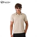 Gent's Park T-shirt with Button Collar 003