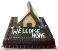 House Shaped Cake From Hygiene Bakers
