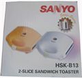 2 Slice Bread Toaster from Sanyo (HSK-B13)