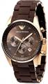 Emporio Armani AR5890 - Mens Brown Dial Chronograph Designer Watch