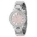 Fossil Women's ES2189 Stainless Steel Bracelet Pink Mother-Of-Pearl Glitz Analog Dial Watch