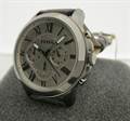 Fossil FS4766 Men's Chronograph Grant Gray Croc Embossed Leather Watch