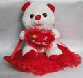 White Baby Toys with Red Heart Shape Kusan (8 Inch))