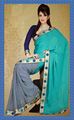 Half half design saree in Totally georjet with border.(shh501)