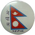 Nepal Flag Round Fridge Magnet