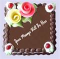 Square Shape Chocolate Cake 2 Pound (CKBRT004)