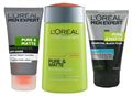 Loreal Men Expert Pure  & Matte Travel Matte Kit (PM Anti shine Hydrating gel 50ml + PM Icy Black Foam 100ml + PM Matifying Toner 125 ml)(207049)