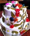 3 Layer Marzipan Cake (5 Pounds) From The Bakers