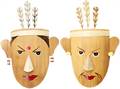 Handmade Bamboo's Couple Mask