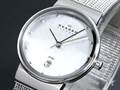 Skagen Women's 355SSS1 Steel Collection Patterned Mesh Stainless Steel Watch