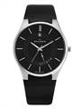 Skagen Men's 989XLSLB Stainless Steel Black Dial Watch