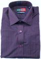 Peter England Gents Dark Maroon Stripe Shirt (PSF51302046)