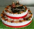 Wedding Pineapple Cake With Nepali Bride & Groom (8lb)