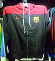 Barcelona FC logo Black and Red Track Jacket (Premium Quality)