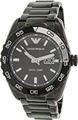 Emporio Armani Sportivo Black Dial Blaxk Ion-plated Mens Watch AR6049