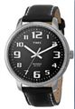 Timex Men's Easy Reader Black Leather Strap Watch ( T28071)