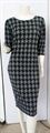 Maci Dogtooth Printed Midi Dress
