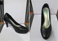 Kara Ladies Plain Black Heels (K02/022)