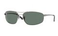 Ray Ban RB3360 Sunglasses (004/58) Gunmetal (Crystal Green Polarized Lens)