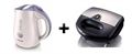 Philips Combo Pack Kettle(HD4676/40) + Sandwich Maker(HD2383/20)