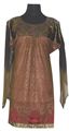 Golden and Red Uncut Kurti top (589)
