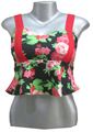 White Tara's Floral Peplum Top