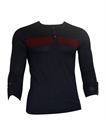Navy Blue Color Block T-shirt