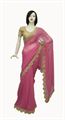 Georgette Pink Saree (1666)