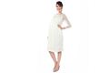 White Maternity Nursing Dress