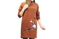 Korean Fashion Woolen Brown Dress (KFC522)