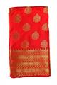 Red Banarasi Silk Saree with Golden Pattern