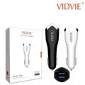 VIDVIE Dual Usb Car Charger With Cable CC501 (CC501-iwhite)