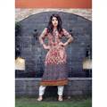 Red Printed Plus Size Kurti