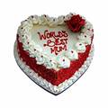 Heart Shaped White Forest Fondant Cake (1 Kg) from Dining Park (12)