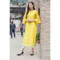 Mustard Straight Kurti (220-72)
