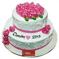 Double Decker Wedding Cake (4 Kg) by Chefs Bakery