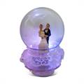 Musical Revolving Dancing Couple Figurine Glass Globe Decorative Showpiece with Lights – 1