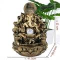 Lord Ganesh Water Fountain with LED Lights and Water Pump (BIG)