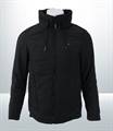 KILOMETER Hooded Cottom/Silicon Jacket For Men - KM 8162Black